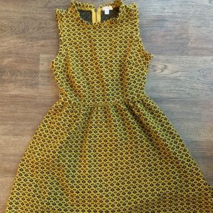 Mustard swing dress size M